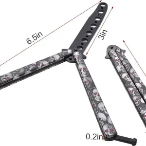 Navaja Mariposa Tactica Para Entrenamiento Sin Filo Camping