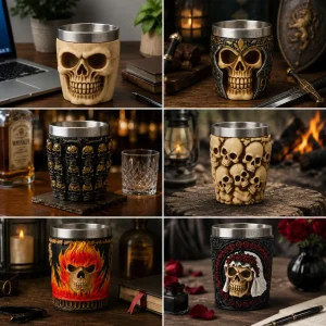 Copa Shots Decorativo Vaso Taza Mug Calavera Coleccionable