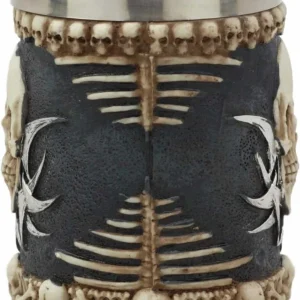 Vaso Taza Mug Calavera Punk Tribal Gotica Acero Coleccionable