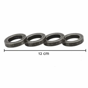 Manopla Plegable Defensa Personal Anillo Puño Nudillo Acero