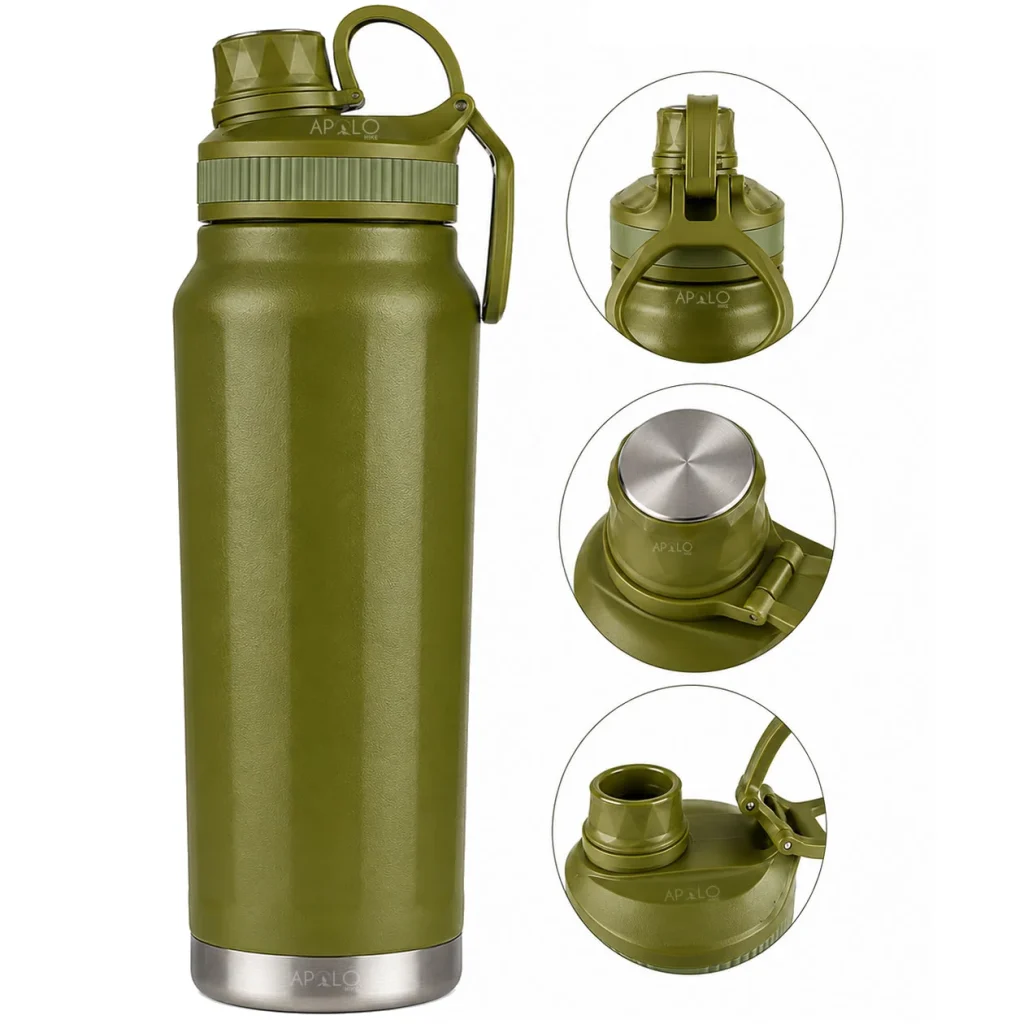 Termo Botella Térmico Acero Inoxidable 1000 ml Antiderrame