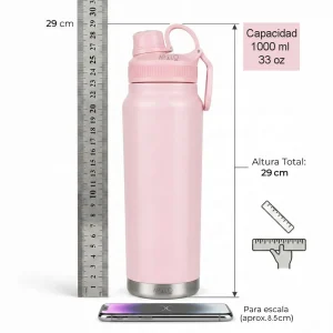 Termo Botella Térmico Acero Inoxidable 1000 ml Antiderrame
