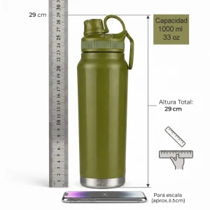 Termo Botella Térmico Acero Inoxidable 1000 ml Antiderrame