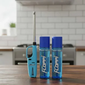 Encendedor Mechero Briquet Cocina + 2 Recargas Gas Butano