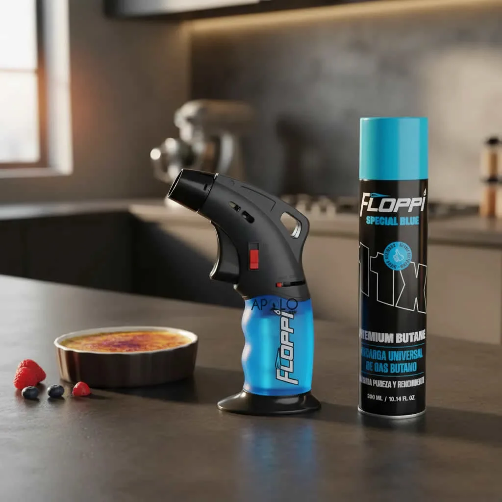 Encendedor Flameador Soplete Cocina + 1 Recarga Gas Butano