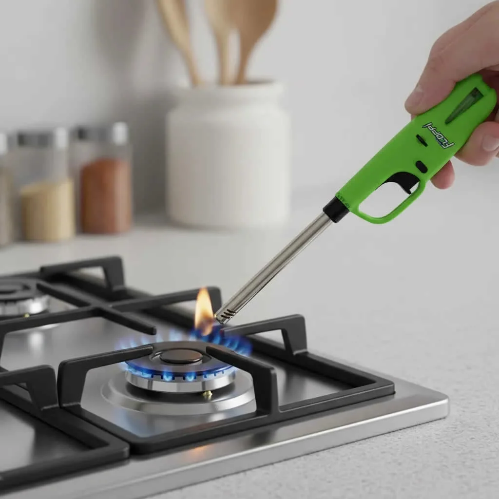 Encendedor Mechero Briquet Cocina + 2 Recargas Gas Butano