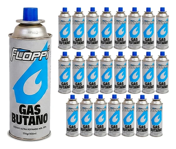 Tanque Gas Butano X 24 Und Cocina Soplete Encendedor Camping
