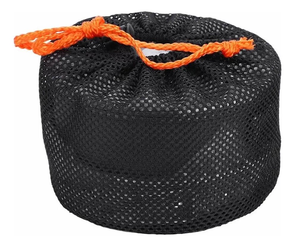 Set Cocina Estufa Gas Portatil + Portacomidas Olla Sarten Camping