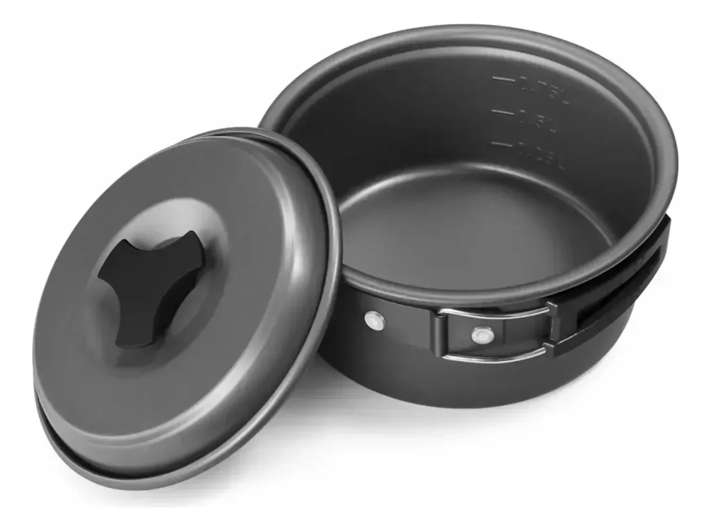 Set Cocina Estufa Gas + Portacomidas Olla Sarten + 1 Butano