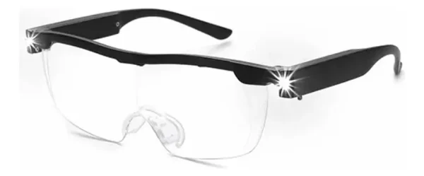 Gafas Lupa Aumento Proteccion Vision Luz Led Zoom 160 %