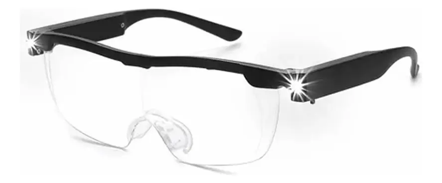 Gafas Lupa Aumento Proteccion Vision Luz Led Zoom 160 %