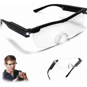 Gafas Lupa Aumento Proteccion Vision Luz Led Zoom 160 %