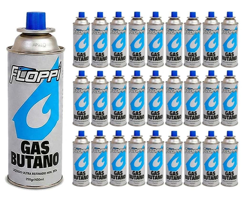 Tanque Gas Butano X 28 Und Cocina Soplete Encendedor Camping