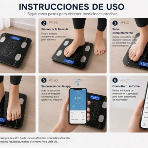 Bascula Digital Pesa Personal Inteligente Bluetooth 180 Kg