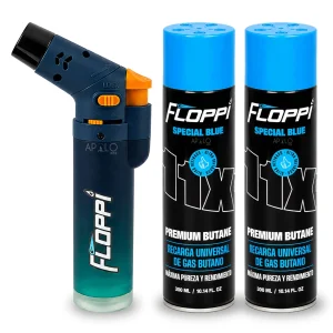 Soplete Encendedor Flameador Antorcha + 2 Recarga Gas Butano