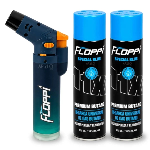 Soplete Encendedor Flameador Antorcha + 2 Recarga Gas Butano