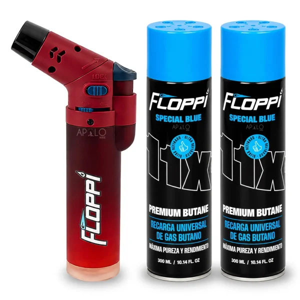 Soplete Encendedor Flameador Antorcha + 2 Recarga Gas Butano