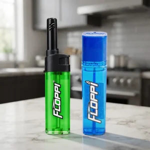 Encendedor Recargable Briquet Ajustable + 1 Recarga Gas Butano