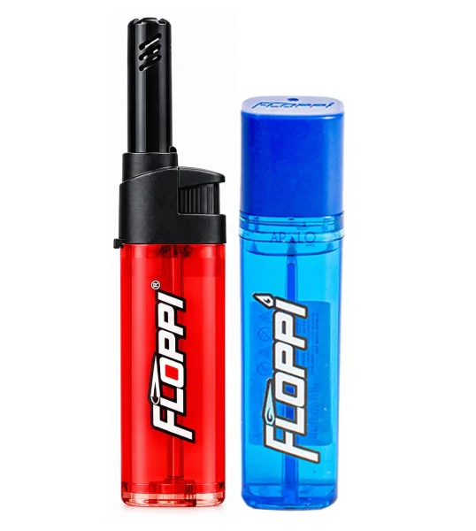 Encendedor Recargable Briquet Ajustable + 1 Recarga Gas Butano