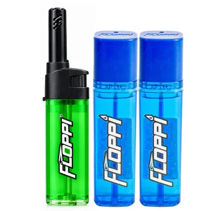 Encendedor Recargable Briquet Ajustable + 2 Recargas Gas Butano