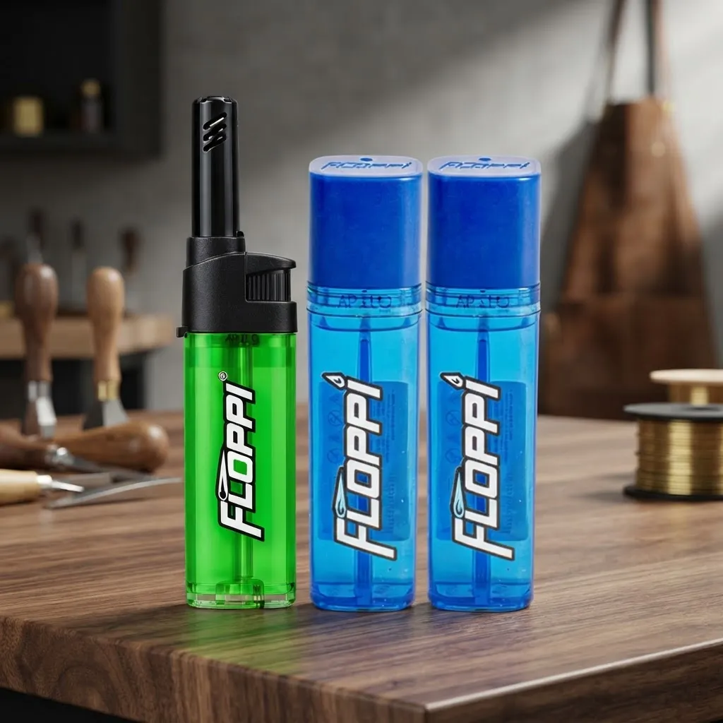 Encendedor Recargable Briquet Ajustable + 2 Recargas Gas Butano