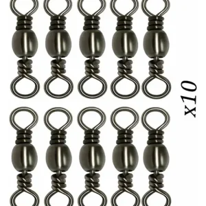 Girador Rotador #1/0 Pesca Deportiva Acero Inoxidable X 10 Und
