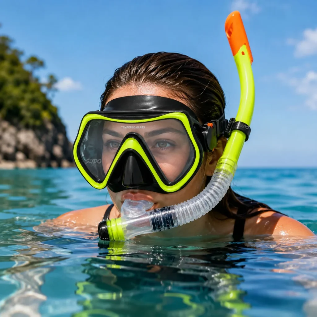 Set De Careta Y Snorkel Swimmer Kit Natación Buceo Silicona
